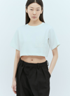 MAX MARA LOGO APPLIQUE CROP TOP