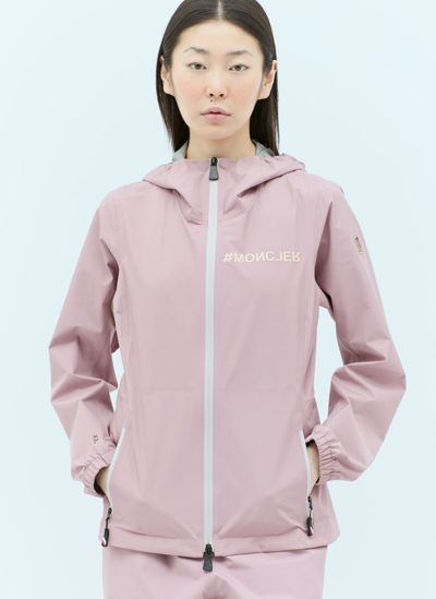 Moncler Valles Hooded Jacket Pink In Color Carne Y Neutral