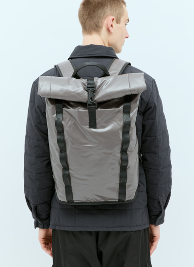 Rains Sibu Rolltop Rucksack In Grey