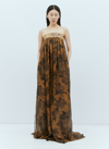 white christmas dresses Aina Tropics Nonna Strapless Satin Maxi Dress – Sugarlips main image 1