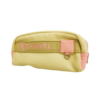 Pre-owned Chanel Sport Line Beige Canvas Clutch Bag ()