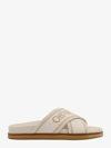 Off-white Cloud Criss Cross Slippers In Beige