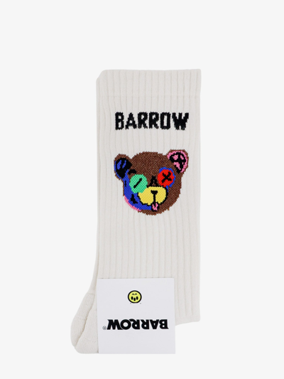 Barrow Bear-motif Ankle Socks In Beige