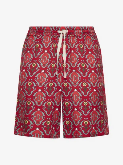 Drôle De Monsieur Ornaments Shorts In Red