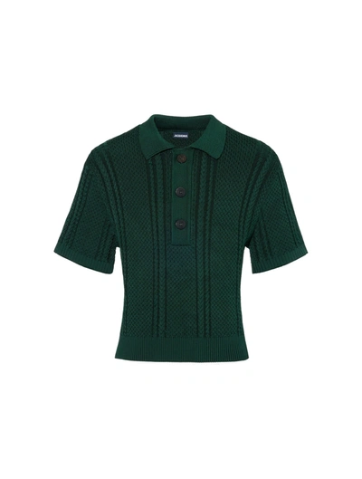 Jacquemus Green Les Sculptures 'le Polo Belo' Polo