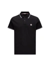 MONCLER POLO SHIRT WITH ICONIC FELT