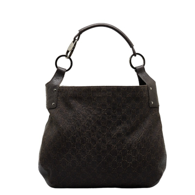 Gucci Brown Canvas Shopper Bag ()