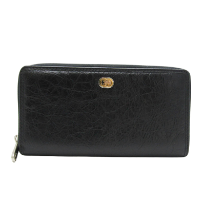 Gucci Interlocking Black Leather Wallet  ()