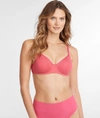 B.tempt'd By Wacoal Cotton To A Tee Scoop Bra In Raspberry Sorbet