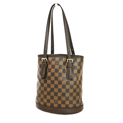 Pre-owned Louis Vuitton Bucket Brown Canvas Shoulder Bag ()
