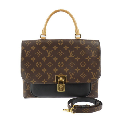 Pre-owned Louis Vuitton Marignan Brown Canvas Clutch Bag ()