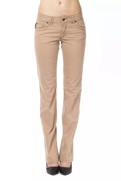 Ungaro Fever Beige Cotton Jeans & Trouser In Brown