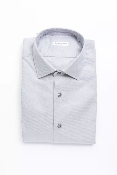 Robert Friedman Beige Cotton Shirt In Grey