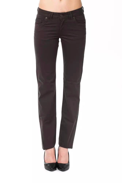 Ungaro Fever Brown Cotton Jeans & Trouser In Black