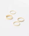 ANN TAYLOR THIN STACKED RING SET