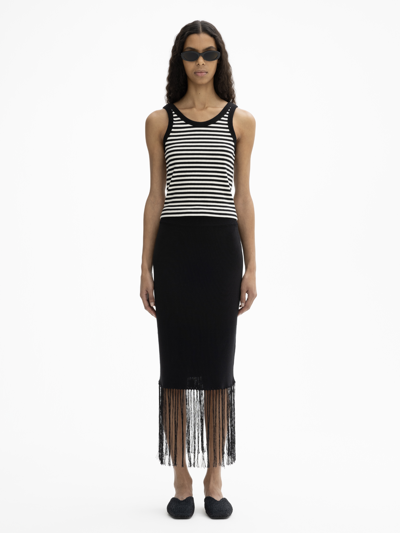 House Of Dagmar Ribbed Tank Top In Multicolor