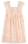 Scotch & Soda Kids' Stripe Cotton Dress In 7147 Beach Stripe
