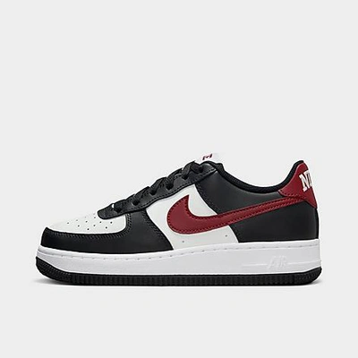 Nike Big Kids' Air Force 1 Low Casual Shoes In Black/dark Team Red/summit White/white