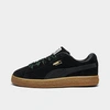 Puma Boys  Suede Xl Skate In Black/gum