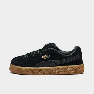 Puma Babies'  Kids' Toddler Suede Xl Skate Casual Shoes In Black/gum