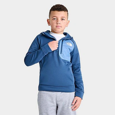 The North Face Inc Kids' Mittellegi Quarter-zip Pullover Hoodie In Shady Blue