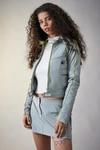 IETS FRANS IETS FRANS. CROPPED TECH JACKET IN GREY, WOMEN'S AT URBAN OUTFITTERS