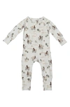 LOULOU LOLLIPOP BEARS PRINT FITTED ONE-PIECE PAJAMAS