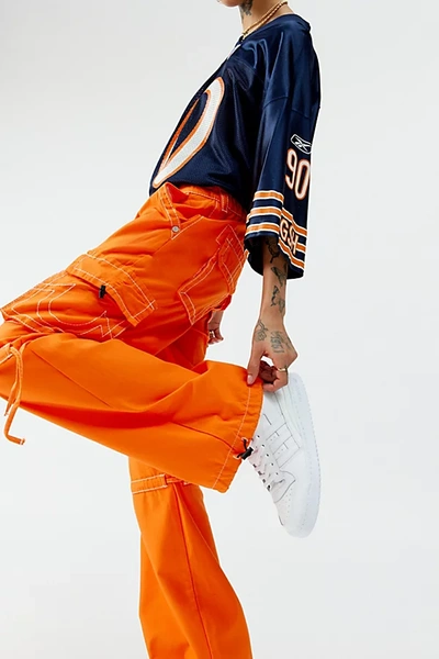 True Religion Pocket Mid-rise Cargo Pant In Orange, Women's At Urban Outfitters