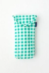 Baggu Puffy Glasses Sleeve In Green Gingham At Urban Outfitters
