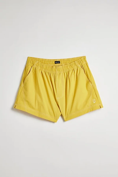 Standard Cloth Ryder 3" Nylon Short In Bright Yellow, Men's At Urban Outfitters