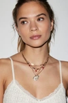 URBAN OUTFITTERS SEDONA BEADED COIN LAYERING NECKLACE SET IN GOLD, WOMEN'S AT URBAN OUTFITTERS