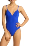 SEA LEVEL HONEYCOMB ONE-PIECE SWIMSUIT