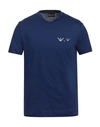 Emporio Armani Man T-shirt Blue Size M Cotton