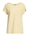 Drumohr Woman T-shirt Light Yellow Size S Cotton