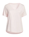 Majestic Filatures Woman T-shirt Light Pink Size 1 Lyocell, Cotton