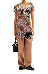 Desigual M. Christian Lacroix Orchid Mini Dress In Pink/ Ivory Mix