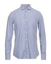 Alessandro Gherardi Man Shirt Navy Blue Size 16 Paper In Navy Blue