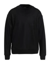 Emporio Armani Man Sweater Black Size S Wool, Polyamide, Virgin Wool, Elastane