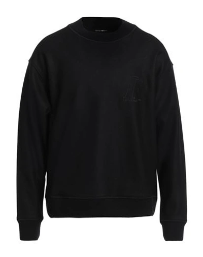 Emporio Armani Man Sweater Black Size S Wool, Polyamide, Virgin Wool, Elastane