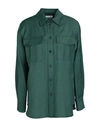 P.a.r.o.s.h P. A.r. O.s. H. Woman Shirt Dark Green Size L Viscose, Linen