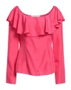 Philosophy Di Lorenzo Serafini Woman Top Fuchsia Size 8 Silk In Pink