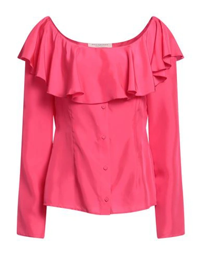 Philosophy Di Lorenzo Serafini Woman Top Fuchsia Size 8 Silk In Pink