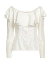 Philosophy Di Lorenzo Serafini Woman Shirt Ivory Size 6 Silk In White