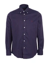 Harmont & Blaine Man Shirt Burgundy Size S Cotton In Red