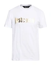 Just Cavalli Man T-shirt White Size 3xl Cotton