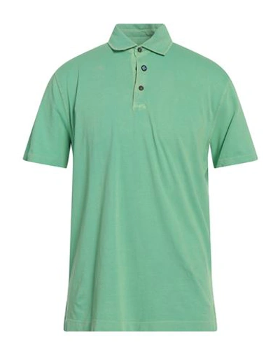 Heritage Man Polo Shirt Light Green Size 46 Cotton