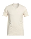 Majestic Filatures Man T-shirt Cream Size M Cotton In White