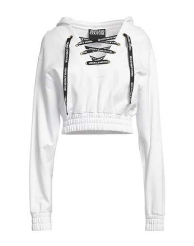Versace Jeans Couture Woman Sweatshirt White Size 6 Cotton