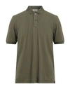 Gran Sasso Man Polo Shirt Military Green Size 42 Cotton