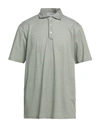 Gran Sasso Man Polo Shirt Green Size 46 Cotton